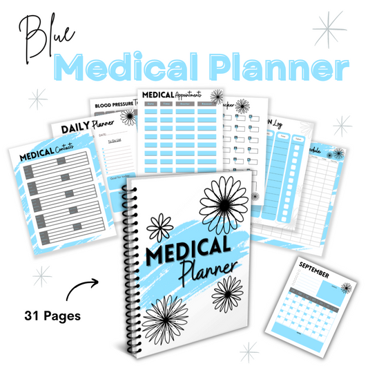 Medical Printable Planner - Blue