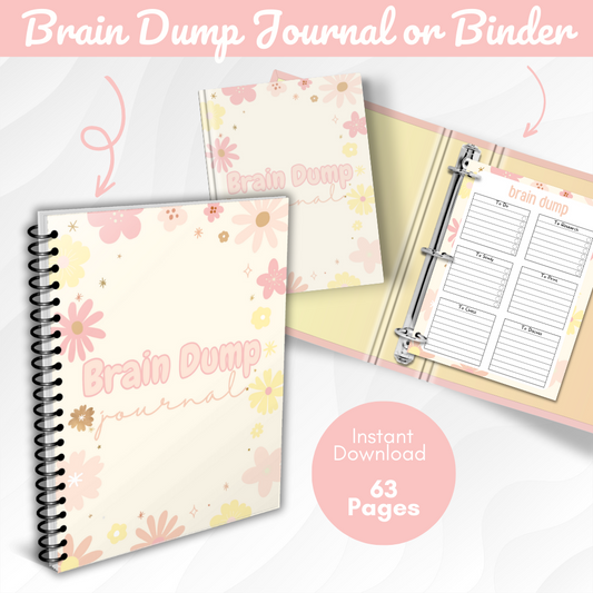 Brain Dump Printable Journal - Pastel