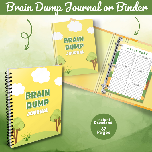 Brain Dump Printable Journal - Tree