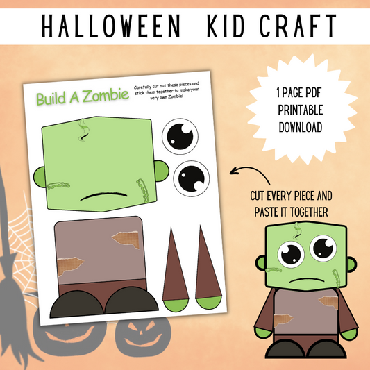 Printable Build a Zombie