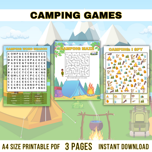 Camping Printable Games