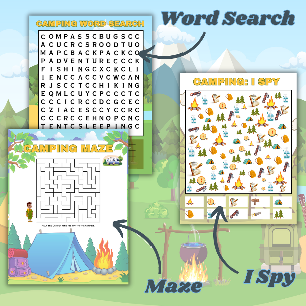 Camping Printable Games