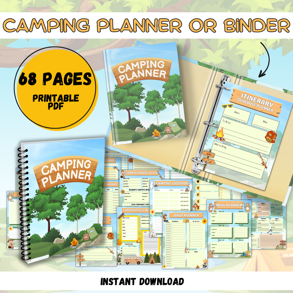 Camping Printable Planner Let S Plan My Party