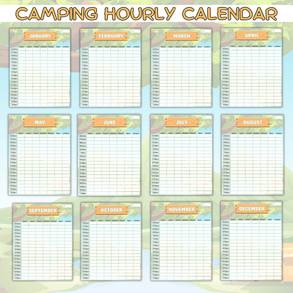 Camping Printable Planner