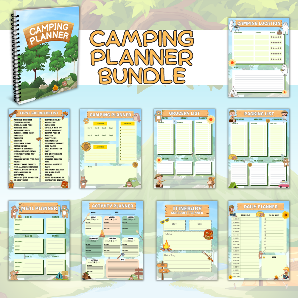 Camping Printable Planner