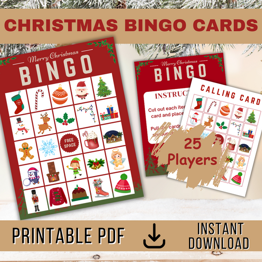 Christmas Printable Bingo Cards