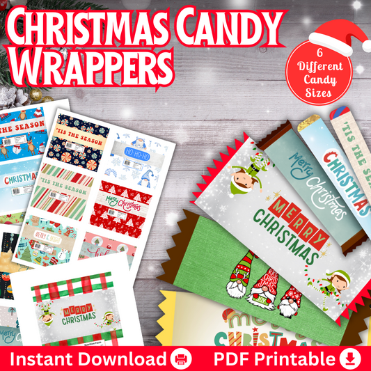 Christmas Printable Candy Wrappers