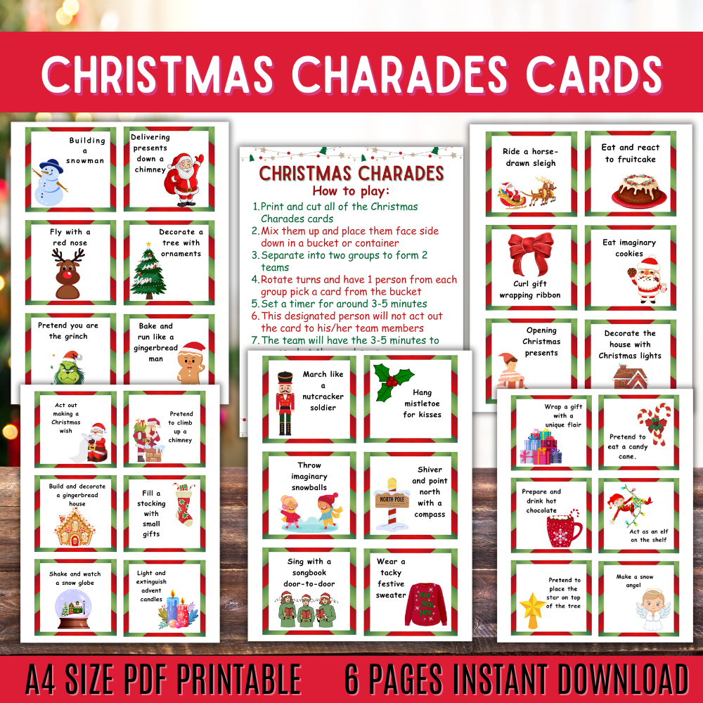 Christmas Printable Charades Activity
