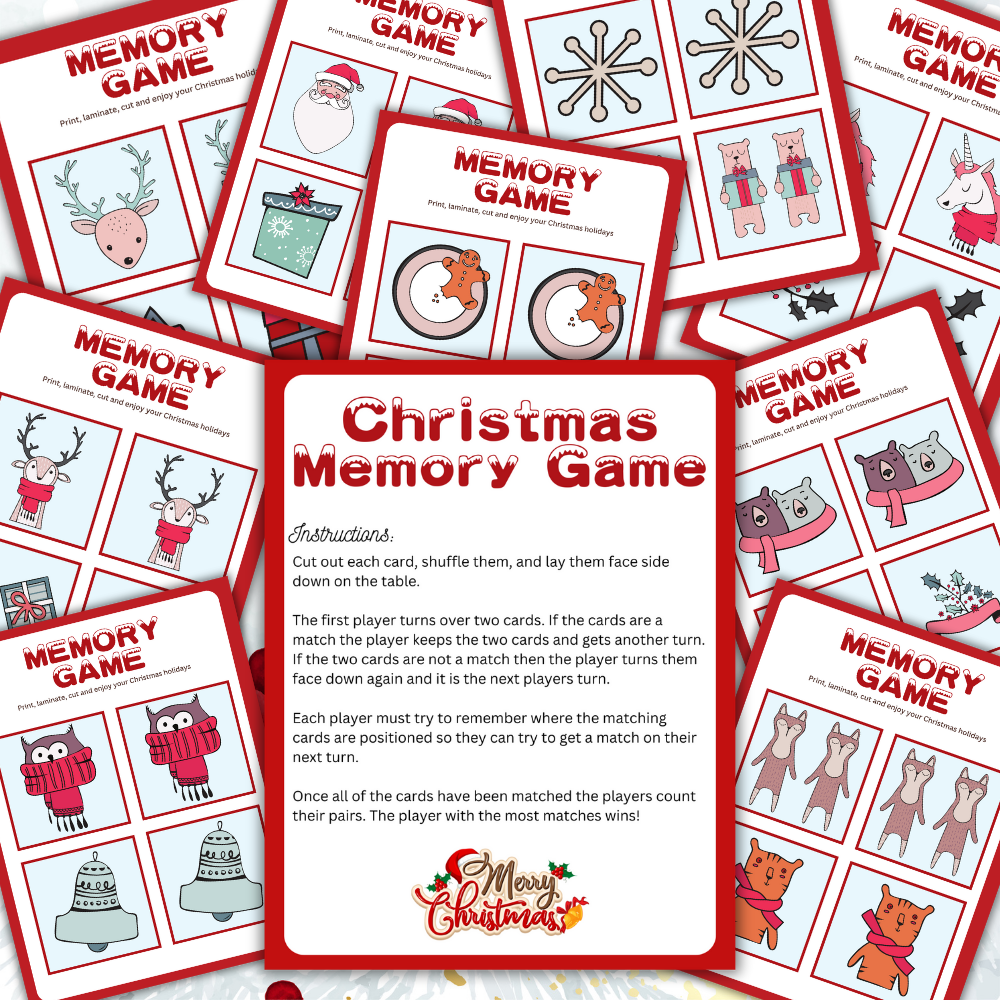 Christmas Printable Games Bundle