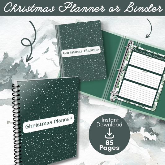 Christmas Printable Planner - Pine