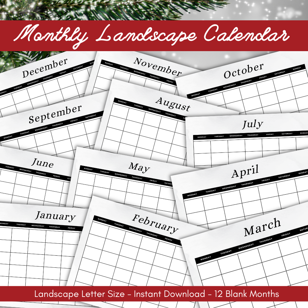 Christmas Printable Planner - Swirl
