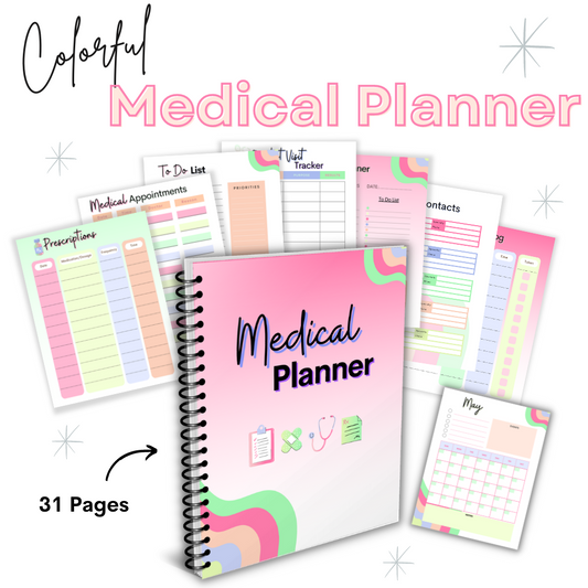 Medical Printable Planner - Colorful