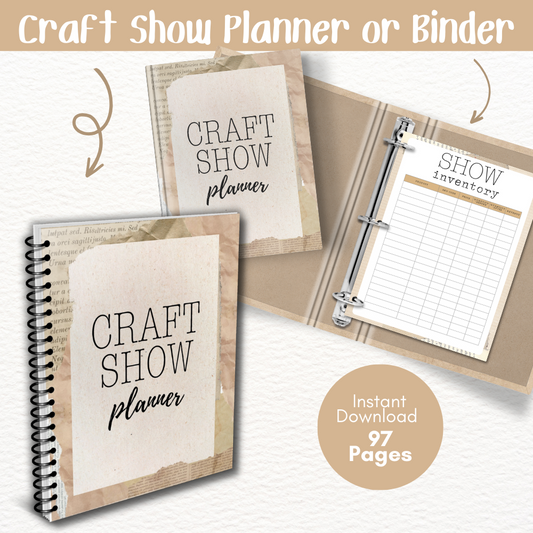 Craft Show Printable Planner - Vintage