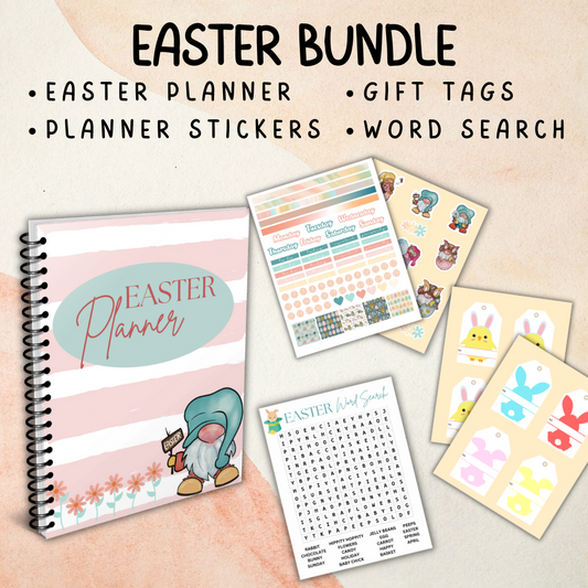 Easter Printable Bundle with Planner