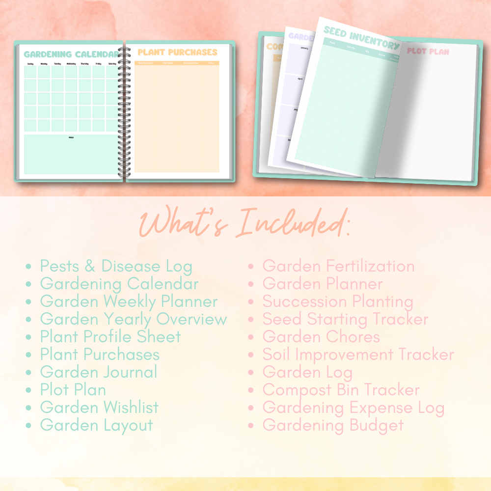 Garden Printable Planner - Multicolor