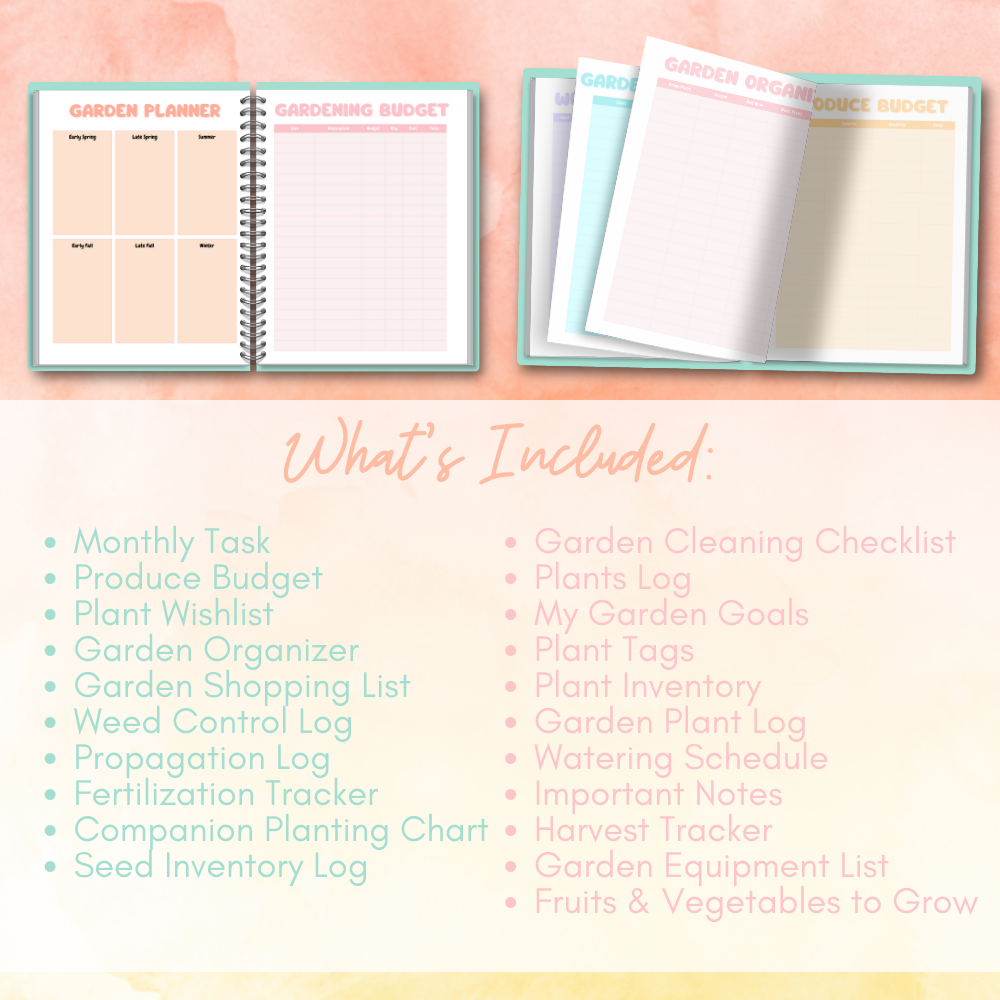 Garden Printable Planner - Multicolor