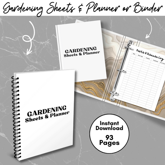 Gardening Printable Planner - Simple