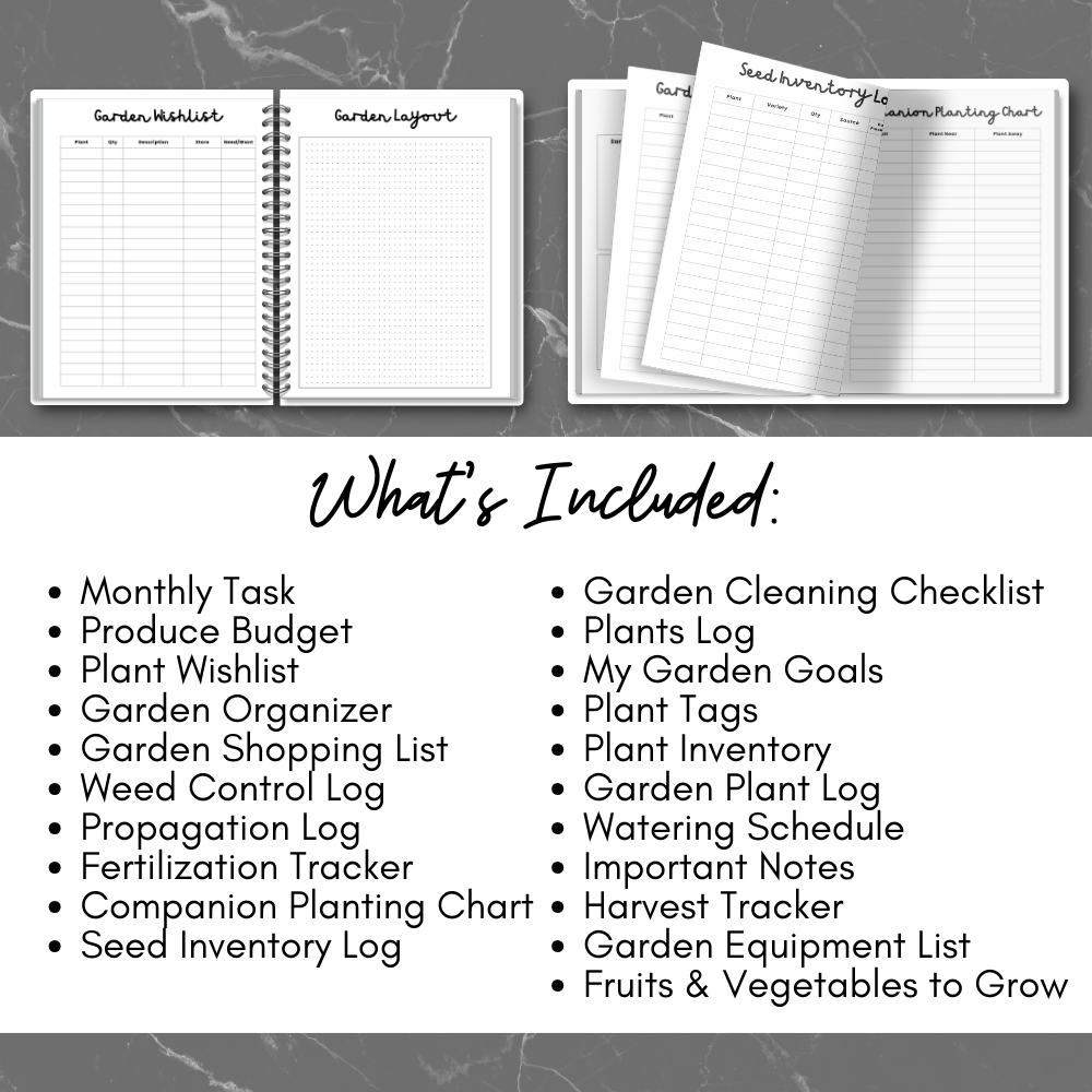 Gardening Printable Planner - Simple