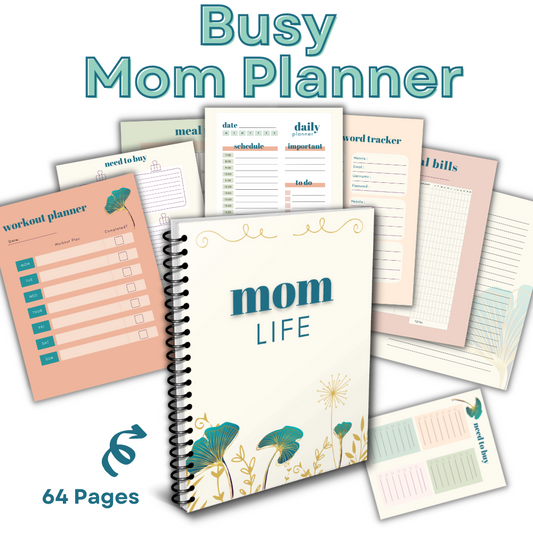 Mom Life Printable Planner - Green