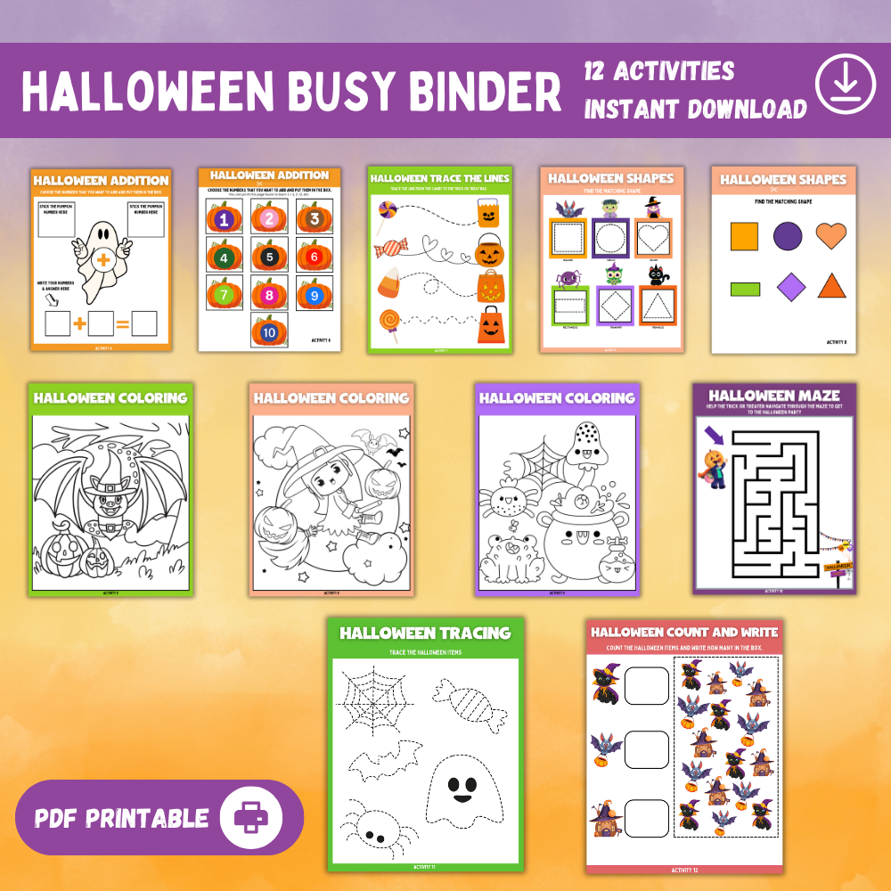Halloween Printable Busy Binder