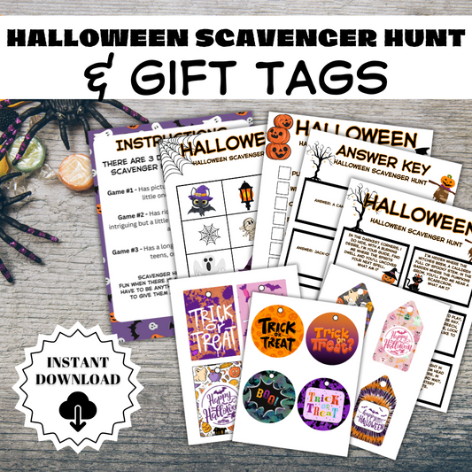 Halloween Printable Scavenger Hunt