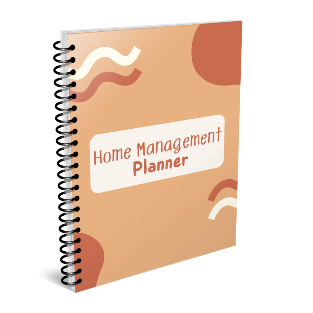 Home Management Printable Planner - Orange