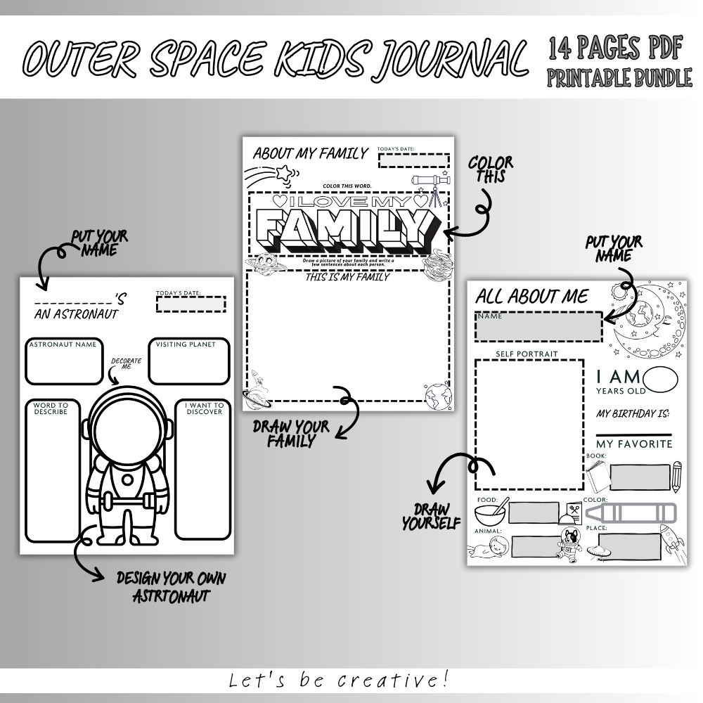 Kids Space Printable Journal
