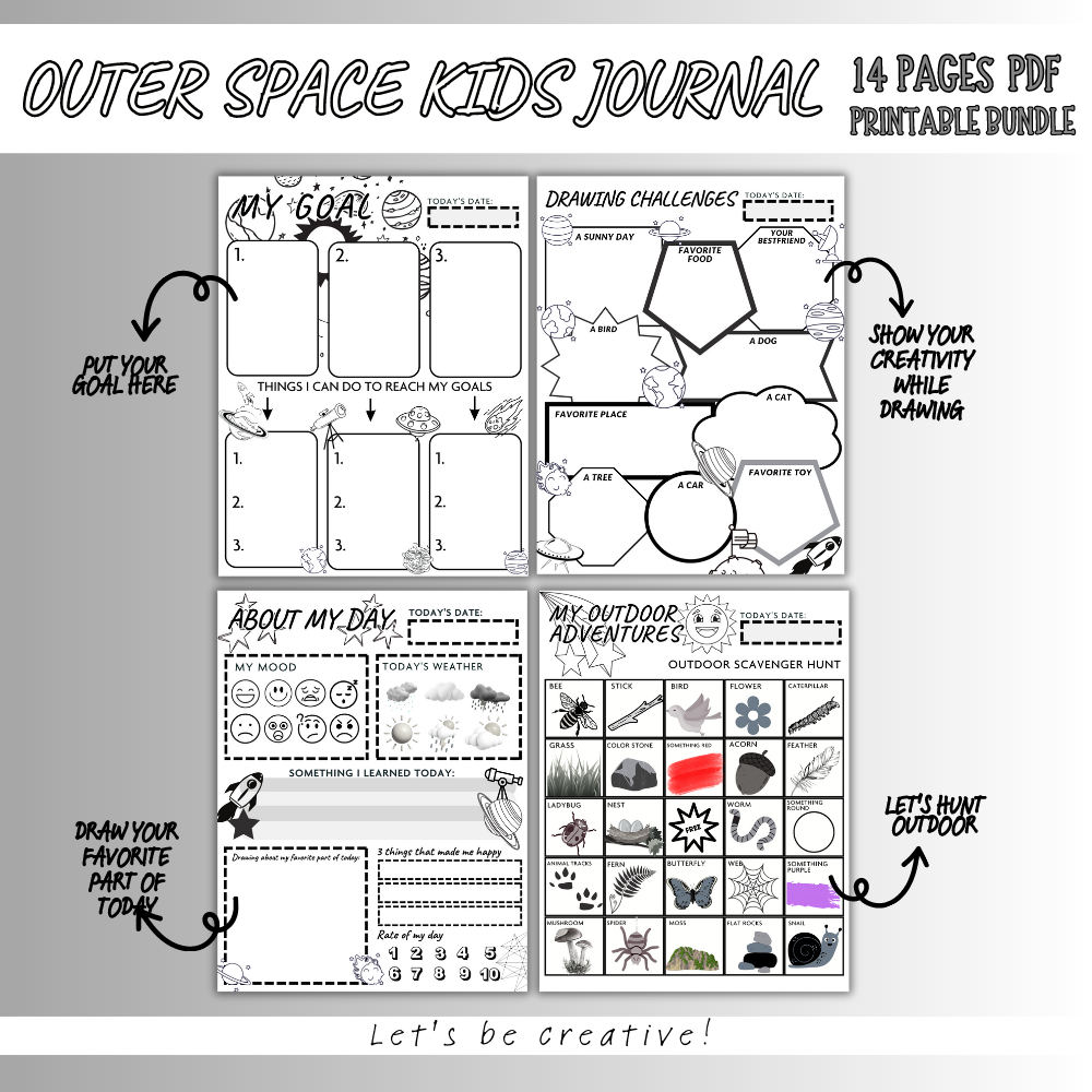 Kids Space Printable Journal