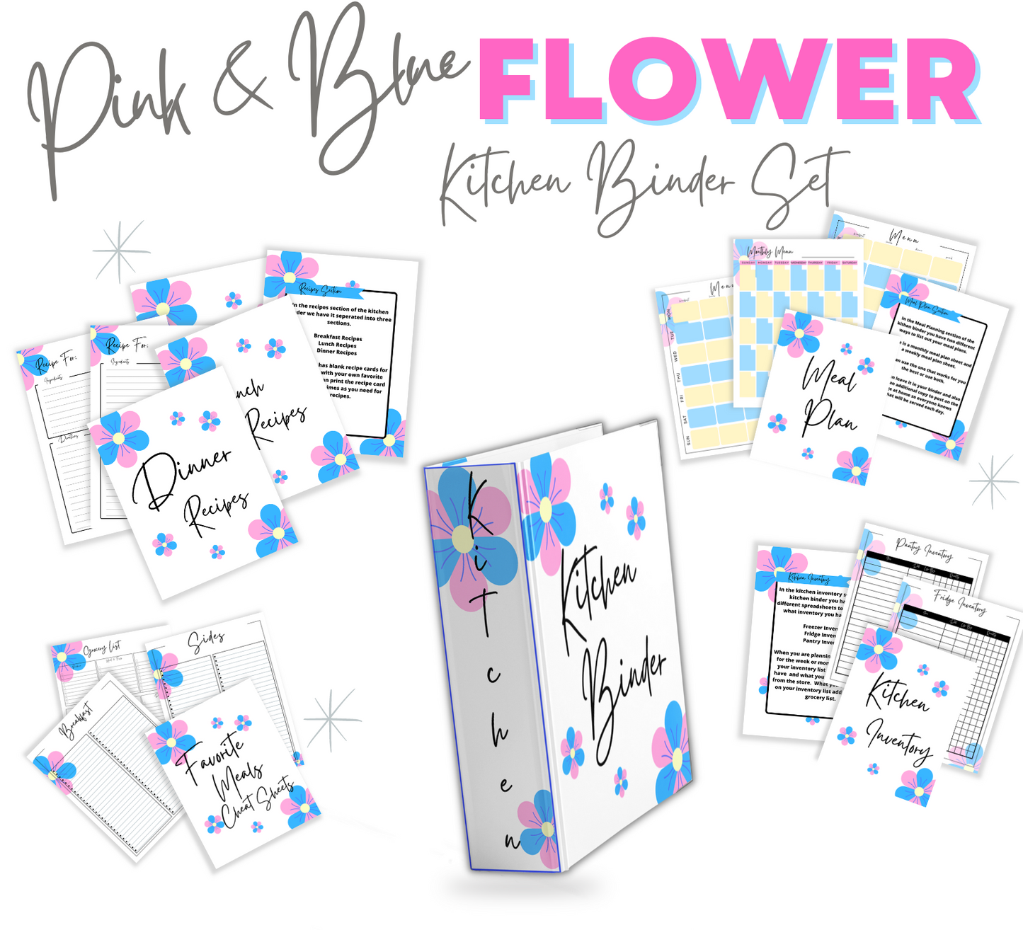 Kitchen Printable Planner - Various