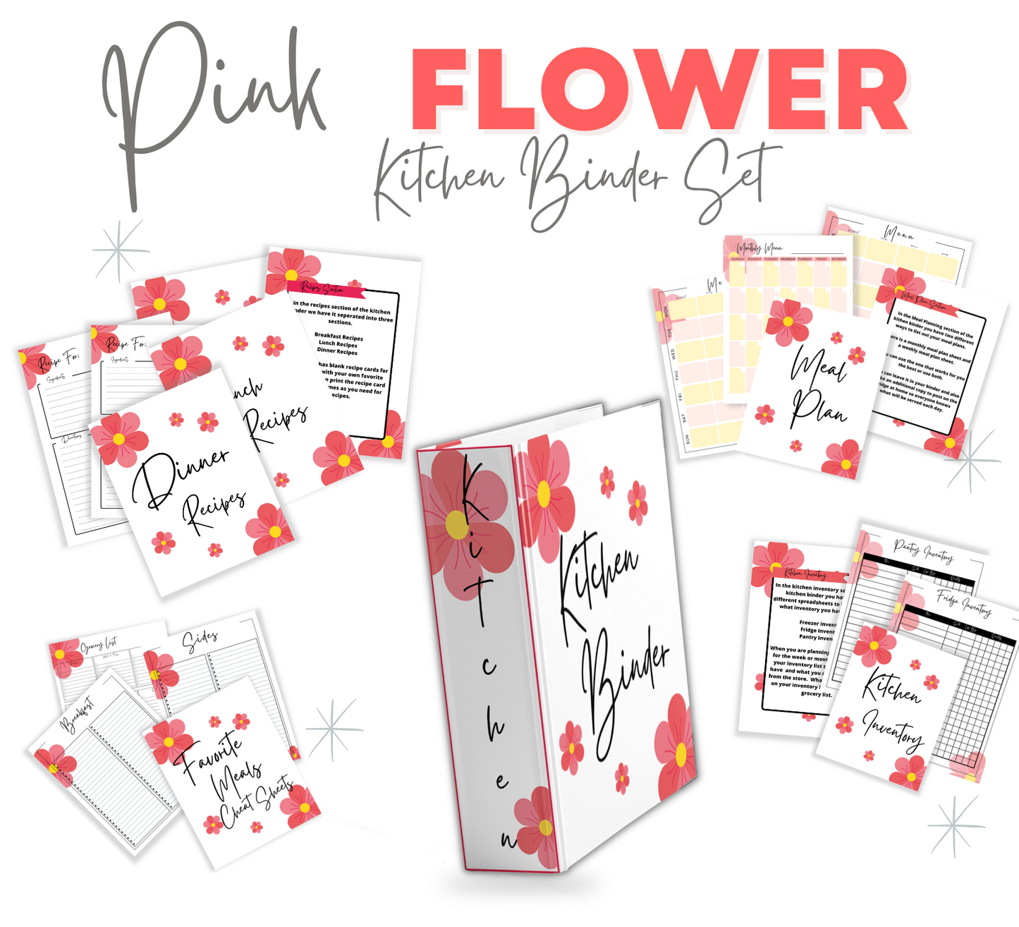 Kitchen Printable Planner - Various