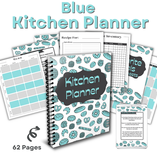 Kitchen Printable Planner - Blue