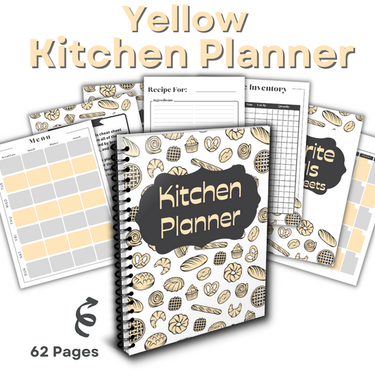 Kitchen Printable Planner - Yellow
