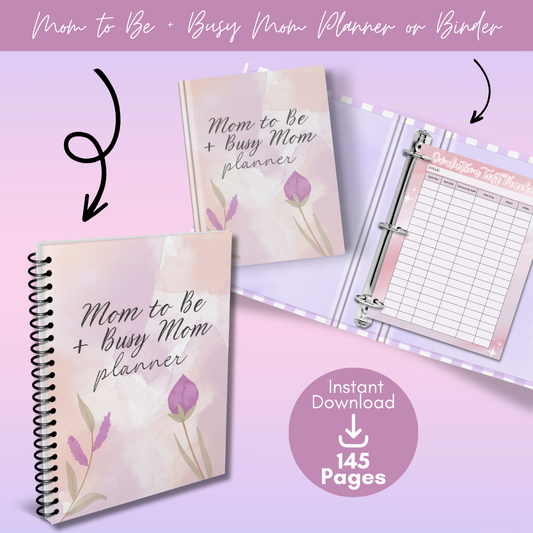Mom to Be and Busy Mom Printable Planner