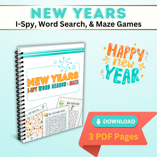 New Years Printable Brain Games