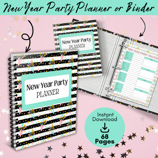New Years Printable Planner - Color Stripes