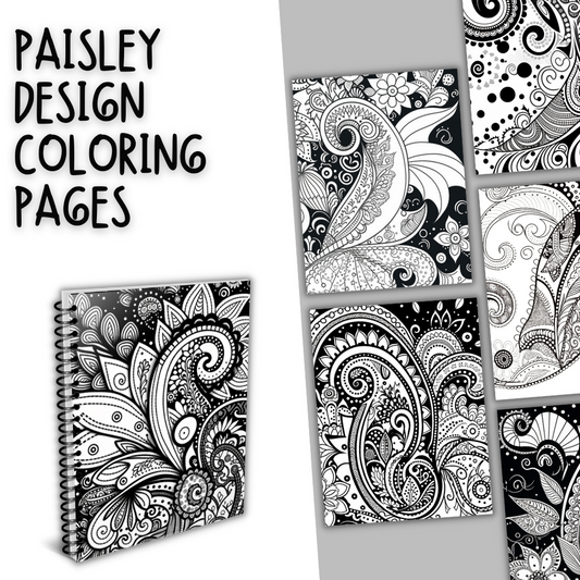 Paisley Printable Coloring Sheets
