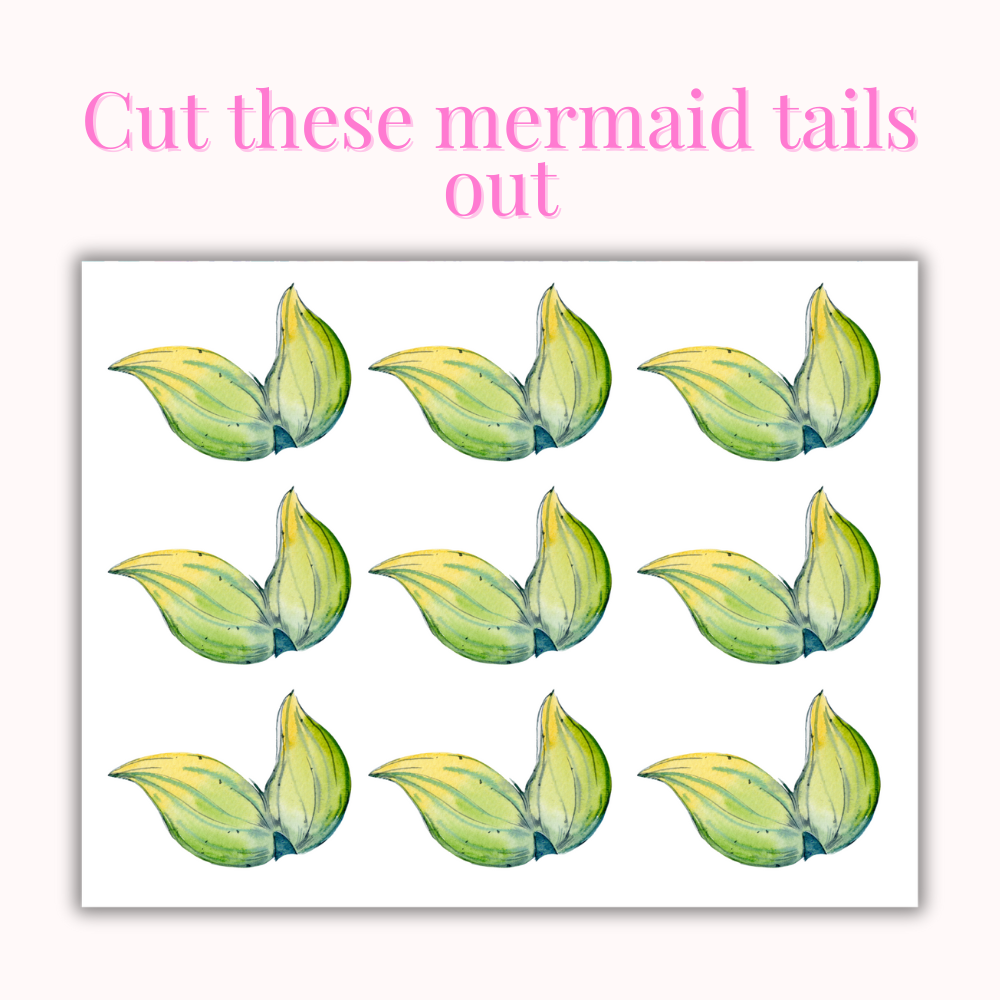 Pin the Tail on the Mermaid Printable Game