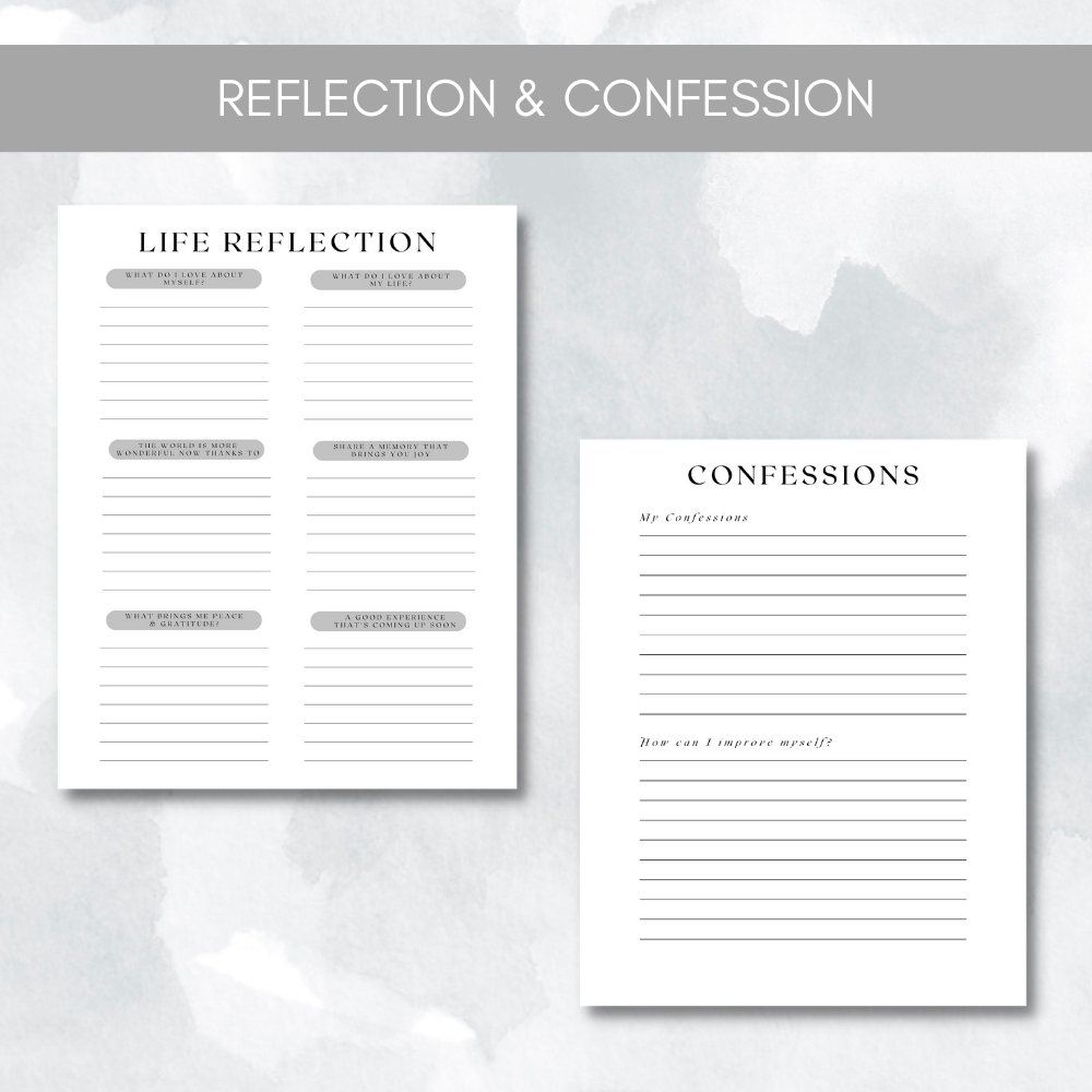 Prayer Printable Journal - Black & White