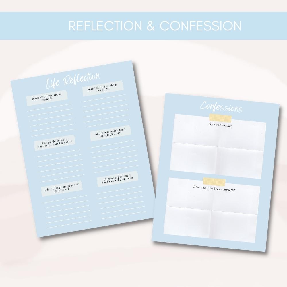 Prayer Printable Journal - Blue