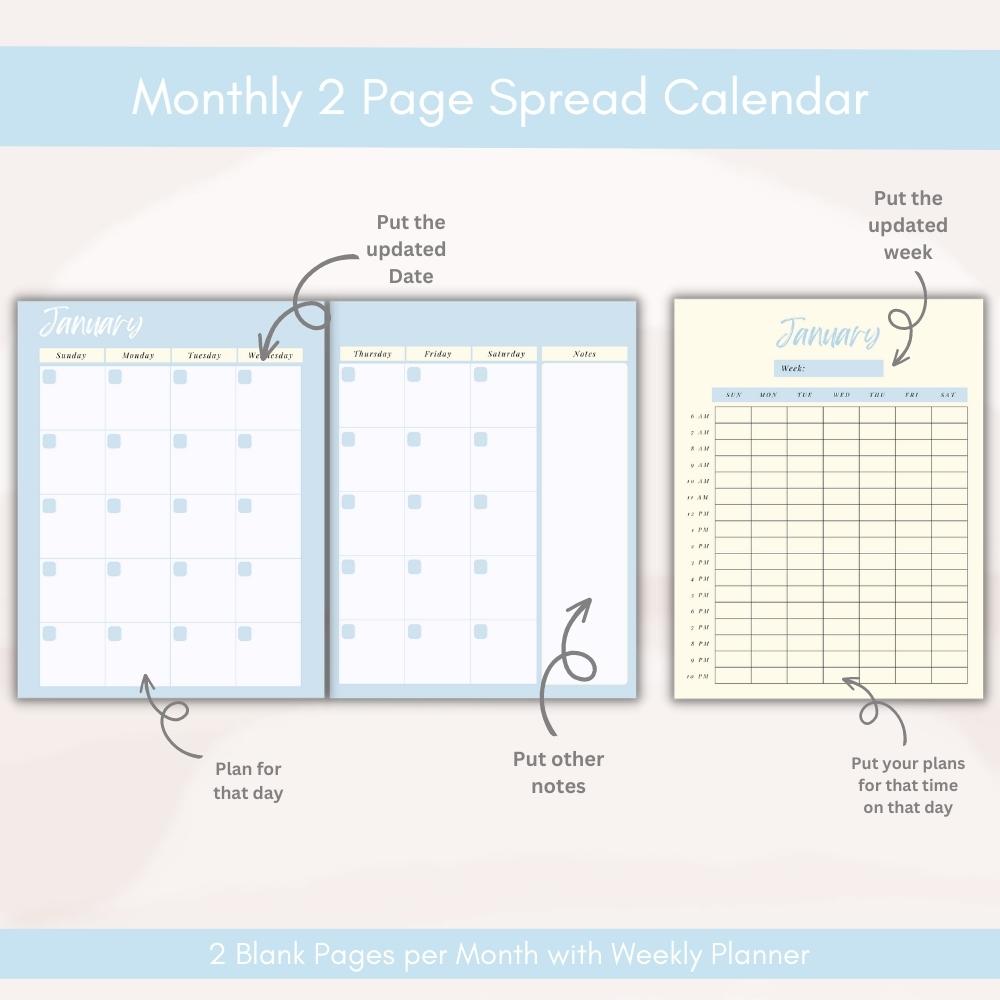 Prayer Printable Journal - Blue