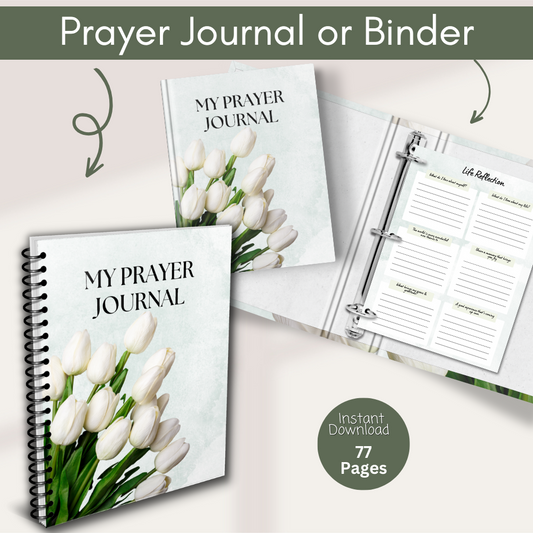 Prayer Printable Journal - Green