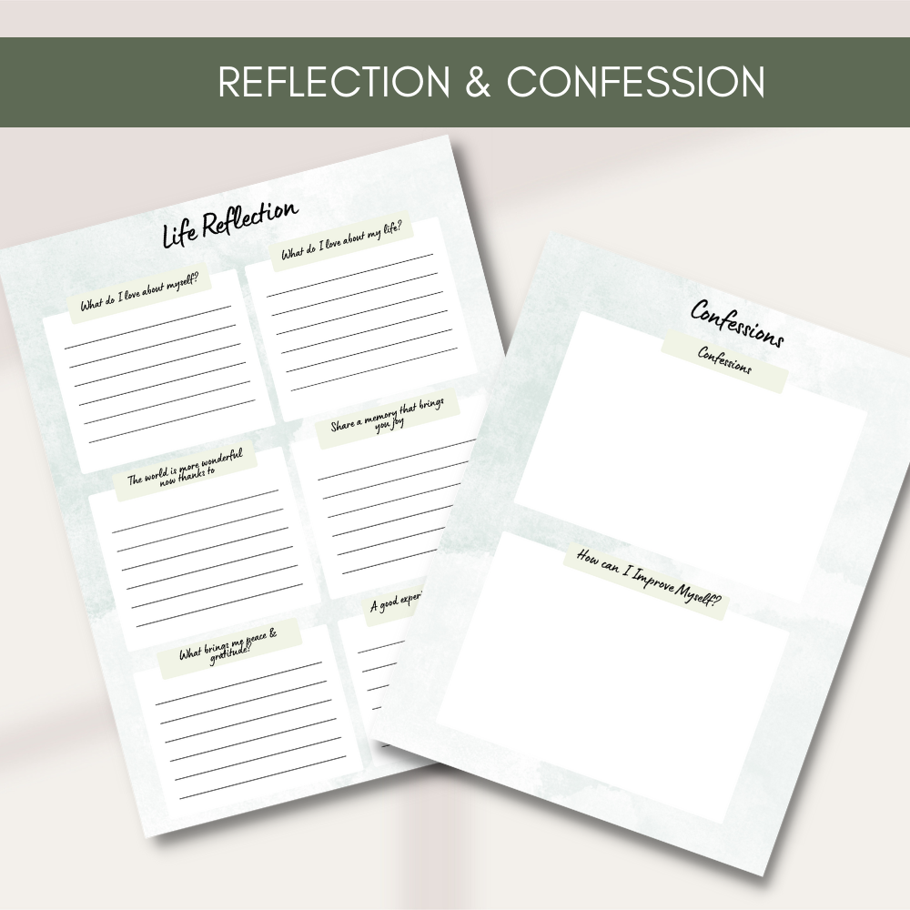 Prayer Printable Journal - Green