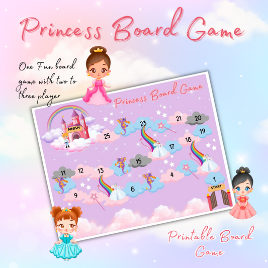 Princess Printable Board Game