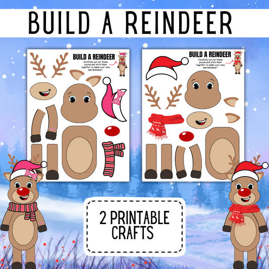 Printable Build a Reindeer