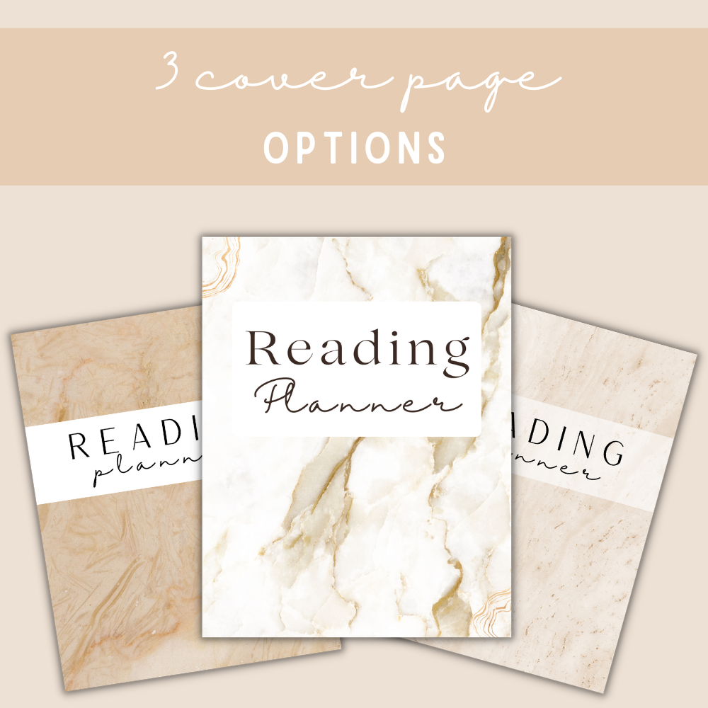 Reading Printable Planner - Beige