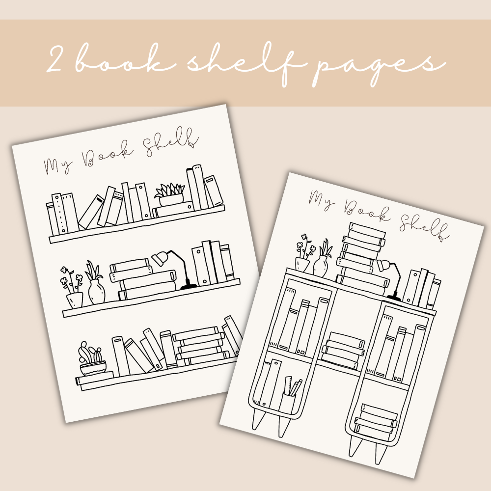 Reading Printable Planner - Beige