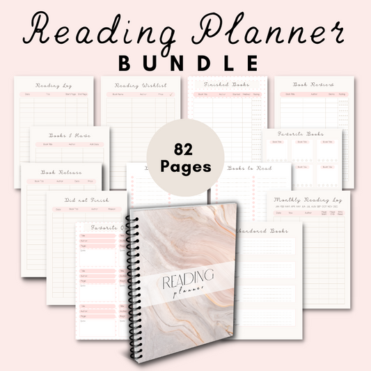 Reading Printable Planner - Pink