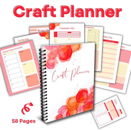 Craft Printable Planner - Red