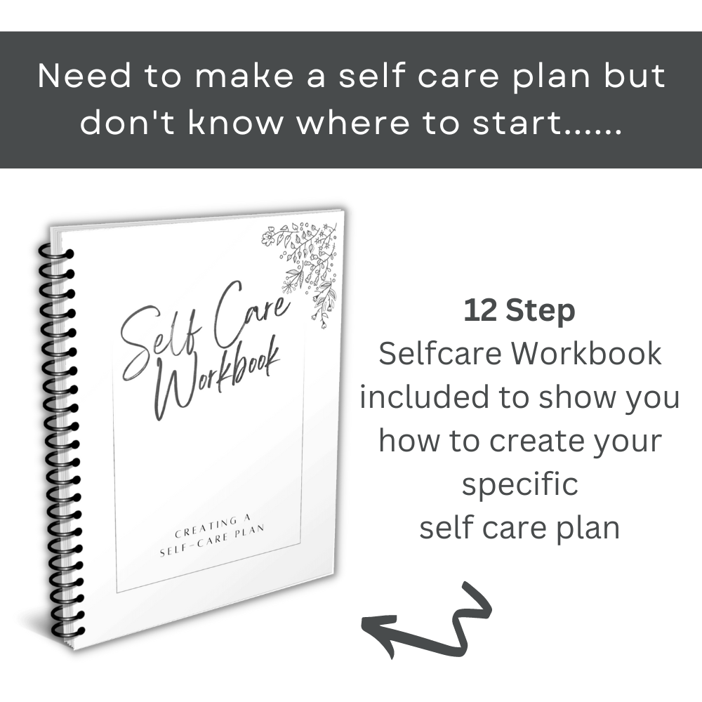 Self Care Planner and Workbook - Black & White