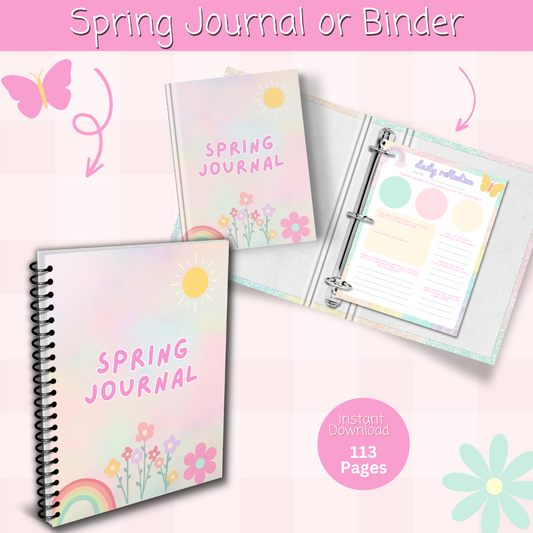 Spring Printable Journal - Cheerful